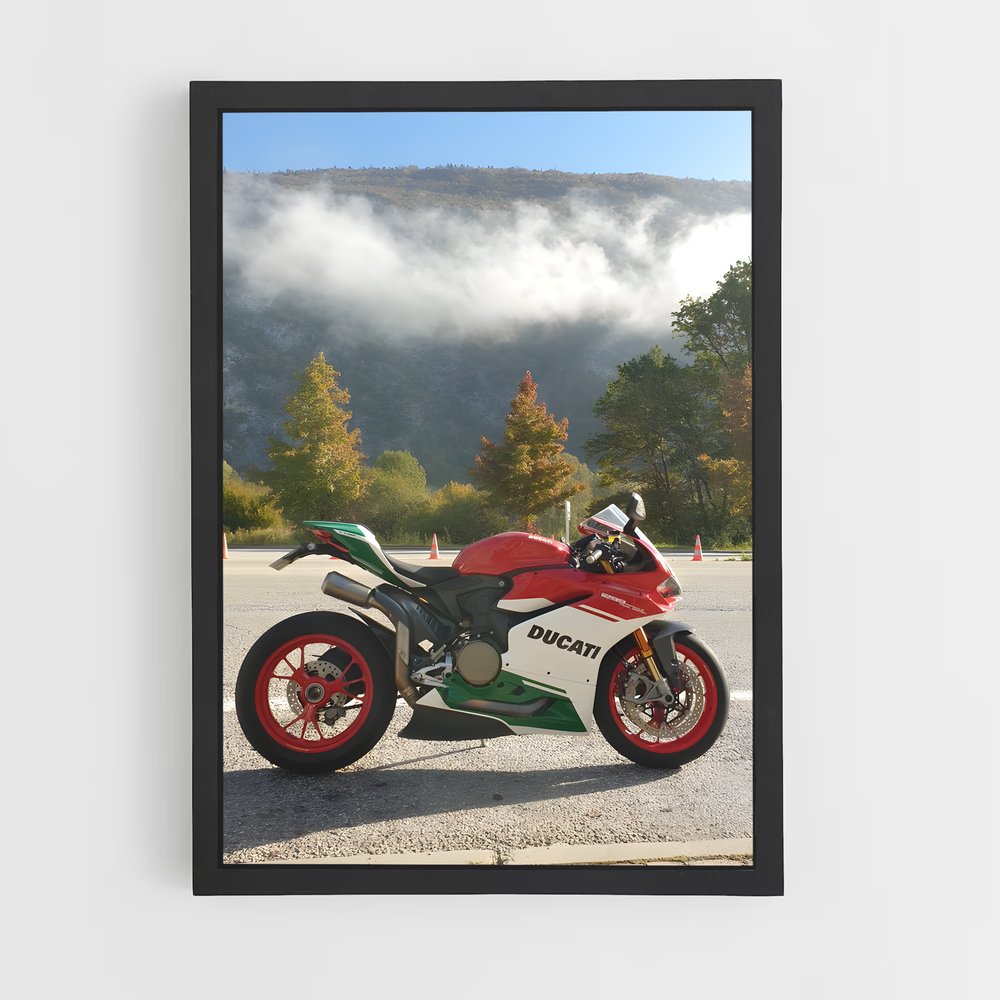 Poster Route des Revêrs – affiche Ducati (vue 2)